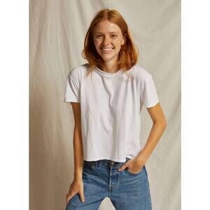 NEW PERFECTWHITETEE harley crew tee in white